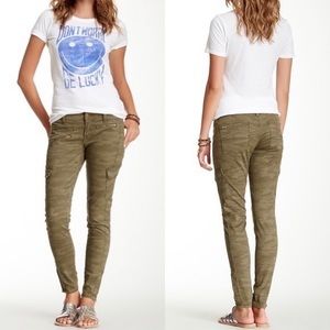 Lucky Brand Charlie Mid Rise Skinny Cargo Pants Size 2